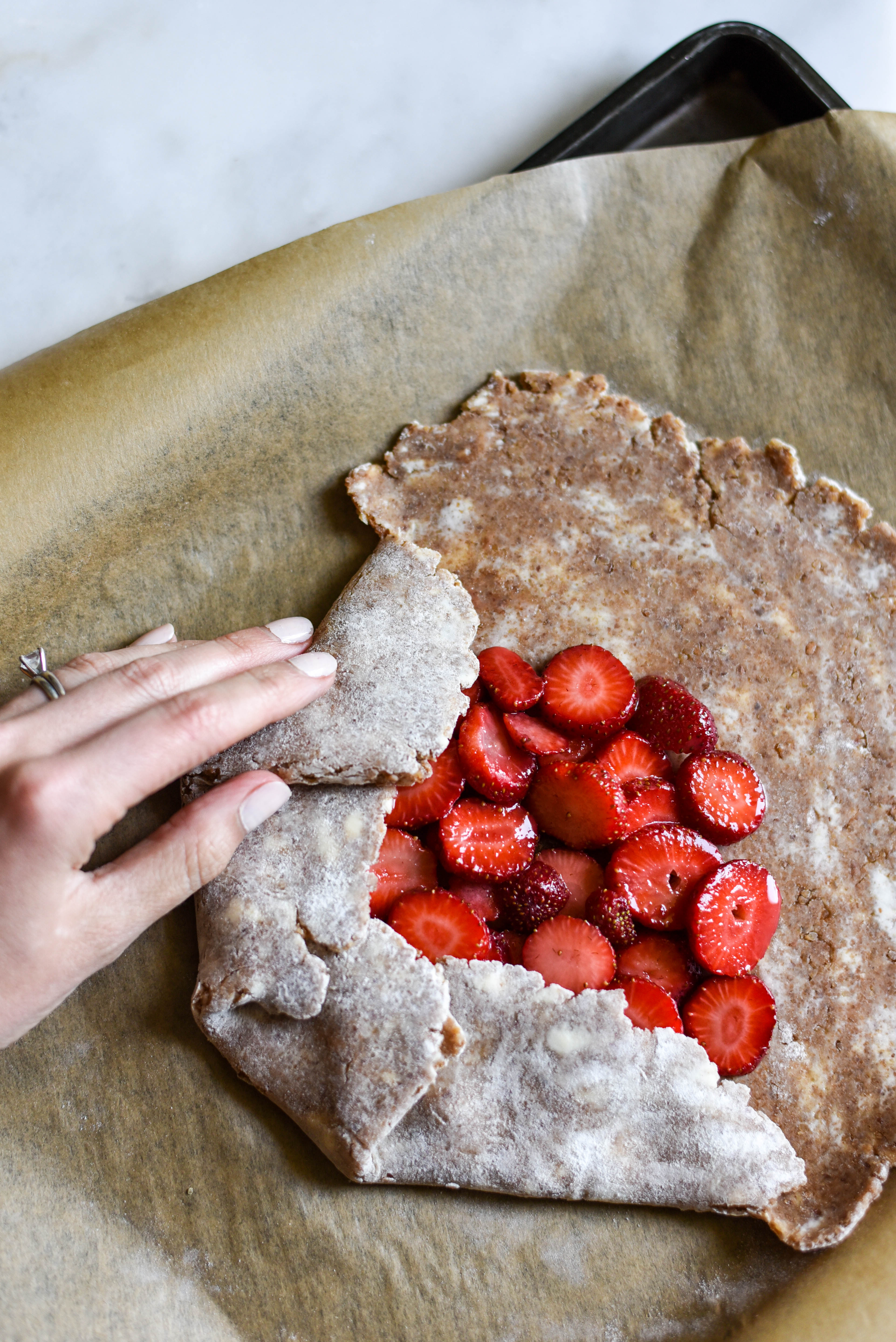Berry Galette with Whole Wheat Pecan Crust
