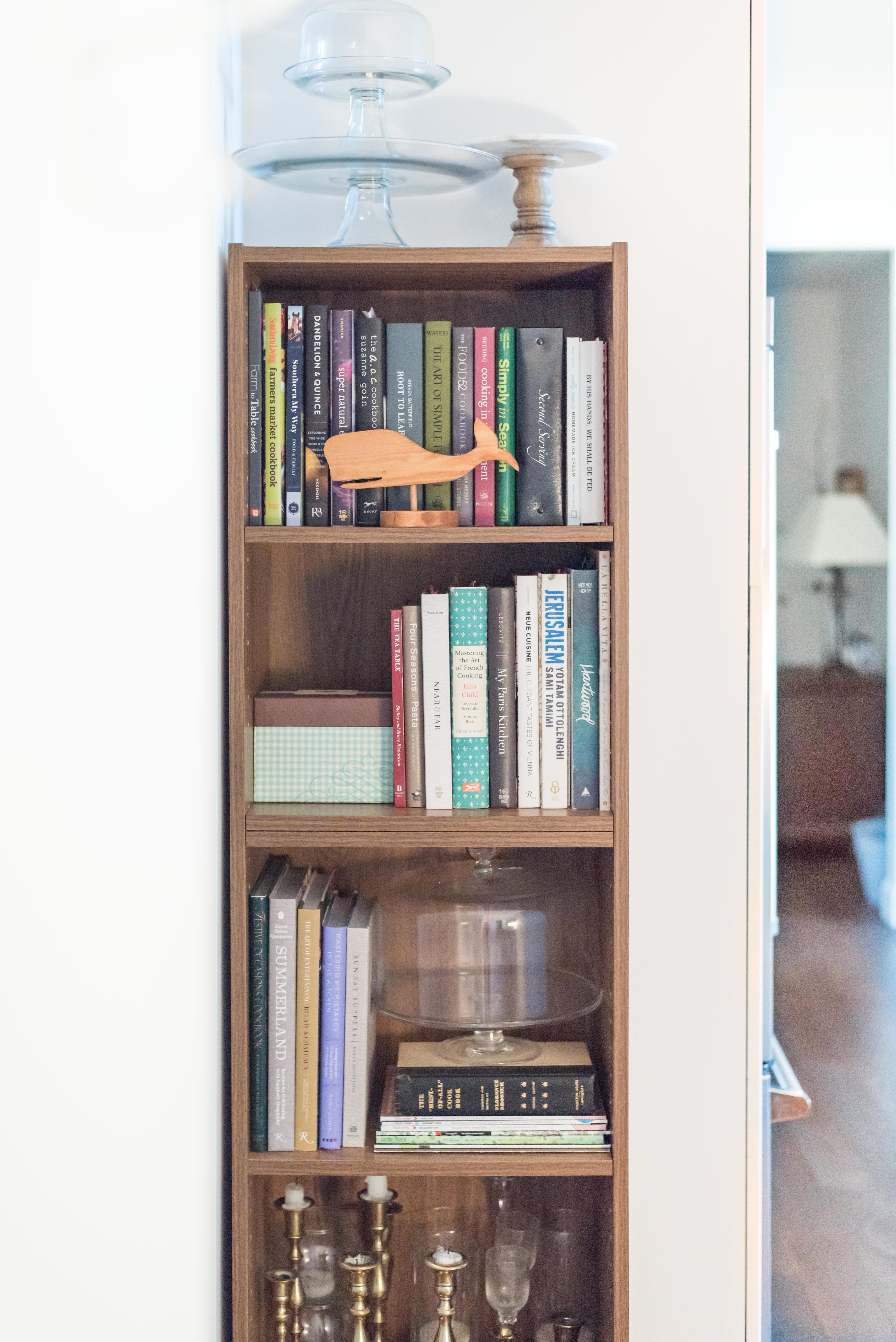 Cookbook shelf