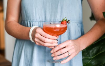 Sparkling Strawberry Cocktails Two Ways